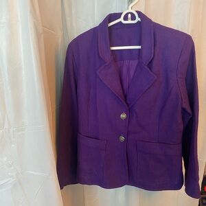 Vintage Women's Purple Blazer